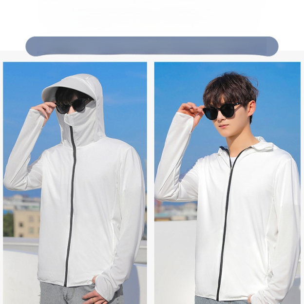 เสื้อผ้าเรยอนกันแดดซัมเมอร์ ใส่แล้วเย็นลง 5 องศา ลาก่อนความร้อนอ้าว หมวกถอดได้ ปกป้องมิดชิดใน 3 วินาที