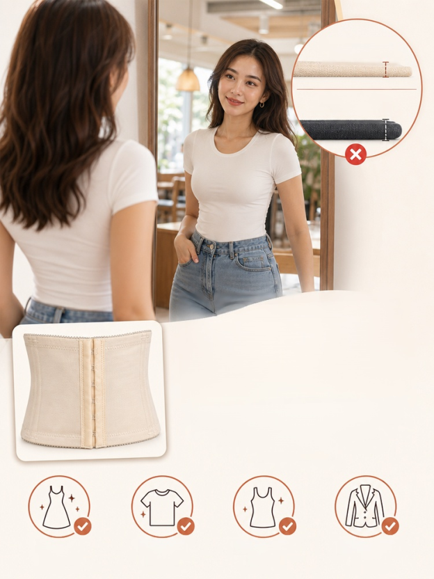 S-Waist เข็มขัดรัดเอว กระชับสัดส่วน สร้างหุ่นที่สมบูรณ์แบบ  ตัดเย็บแยกส่วน กระชับท้อง ยกสะโพก ปรับเส้นรูปร่างให้เรียบเนียนทันที