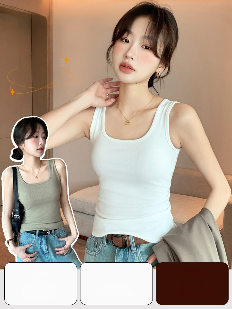 เสื้อกล้ามหลังตัว U สวยไม่ต้องใส่บราอีก มีหลายไซต์ให้เลือก ต 🔥 ทรงสวย คัตติ้งเป๊ะ โชว์หลังแซ่บๆ 