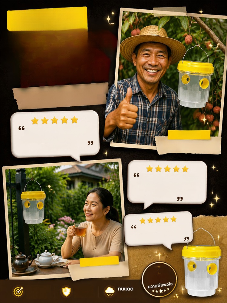 กับดักแมลงวันผลไม้พลังงานแสงอาทิตย์ หมดปัญหาศัตรูพืชบินรบกวนสวน! 🪴 เครื่องดักจับแมลงอัตโนมัติ ปลอดภัย ไร้สารพิษ