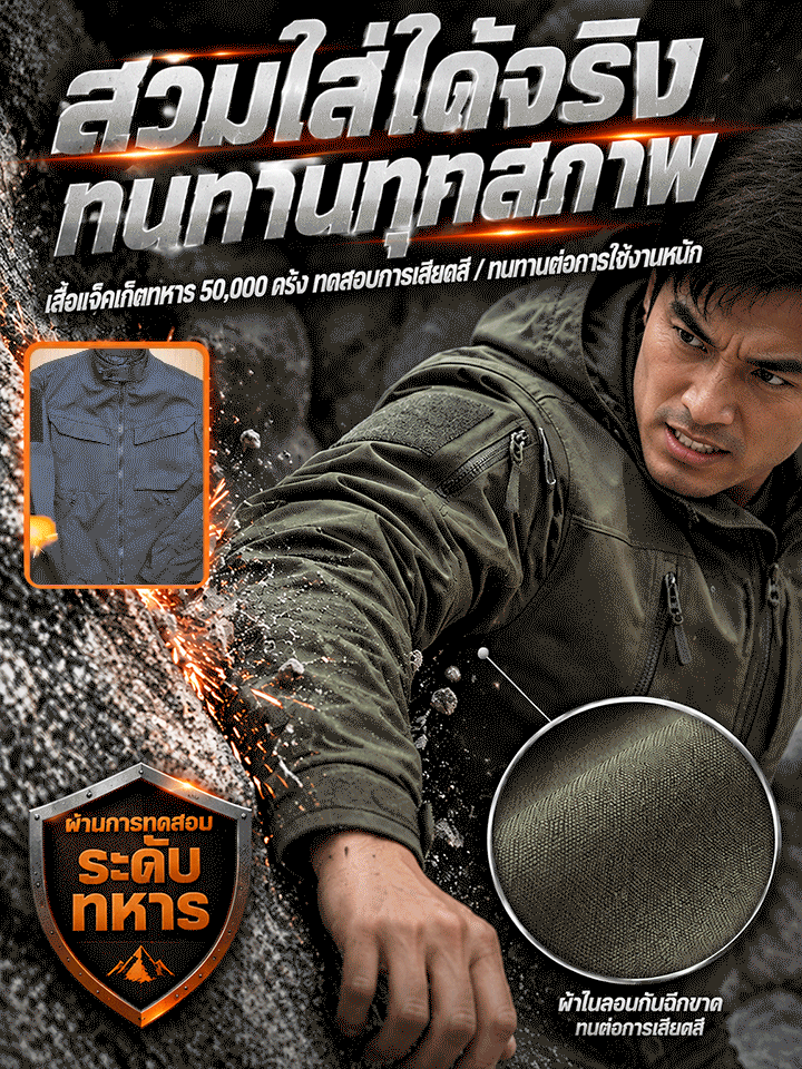 🧥ลุยหนาว ทนฝน ใส่สบาย — เสื้อแจ็กเก็ตซอฟต์เชลล์กันน้ำหลายกระเป๋า ดีไซน์เท่คล่องตัวทุกการเคลื่อนไหว!