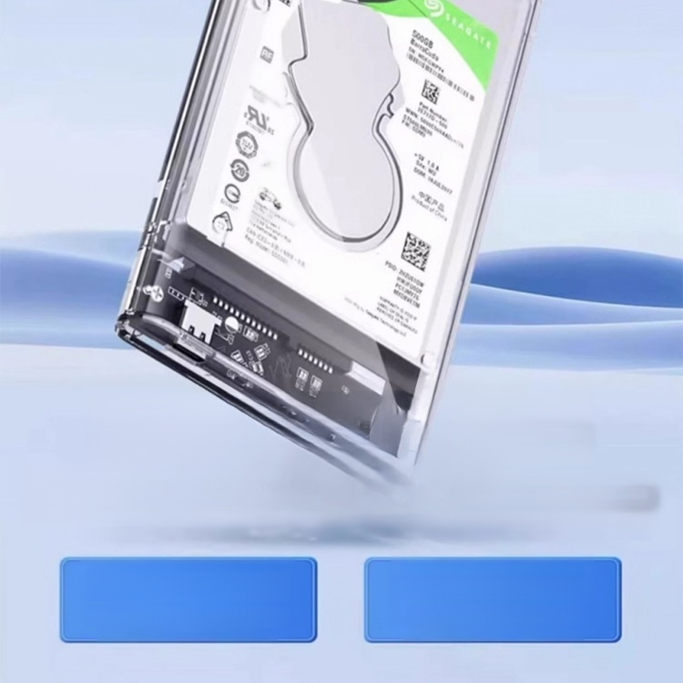 กล่องใส่ฮาร์ดไดรฟ์ SSD แบบใสโซลิดสเตตขนาด 2.5 นิ้ว🌟 สร้างที่เก็บข้อมูลจากฮาร์ดดิสก์เก่าด้วยกล่อง External Hard Disk! 🌟