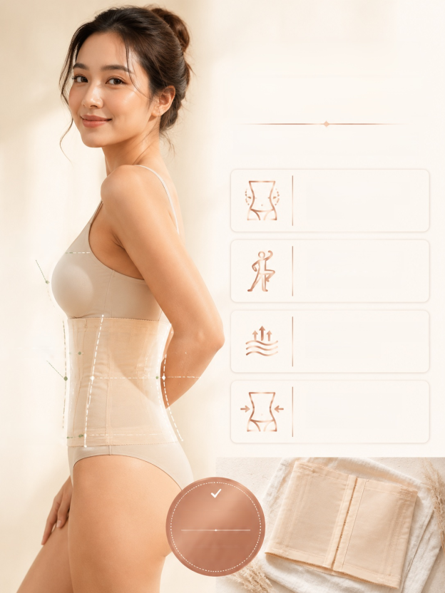 S-Waist เข็มขัดรัดเอว กระชับสัดส่วน สร้างหุ่นที่สมบูรณ์แบบ  ตัดเย็บแยกส่วน กระชับท้อง ยกสะโพก ปรับเส้นรูปร่างให้เรียบเนียนทันที