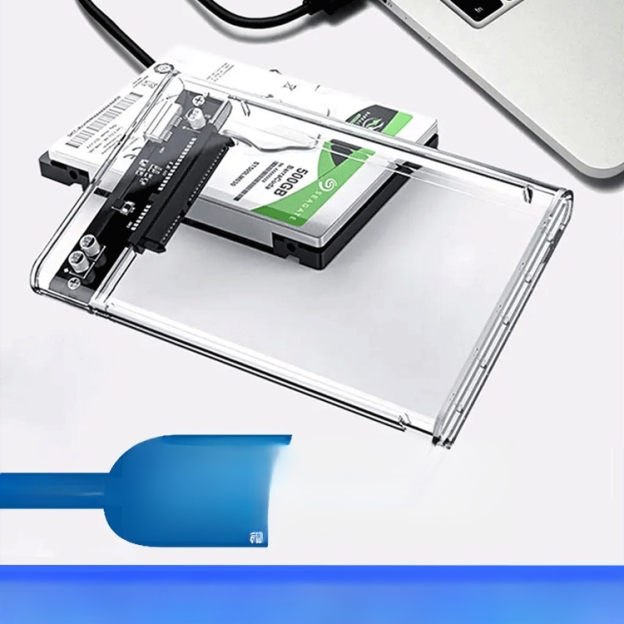 กล่องใส่ฮาร์ดไดรฟ์ SSD แบบใสโซลิดสเตตขนาด 2.5 นิ้ว🌟 สร้างที่เก็บข้อมูลจากฮาร์ดดิสก์เก่าด้วยกล่อง External Hard Disk! 🌟