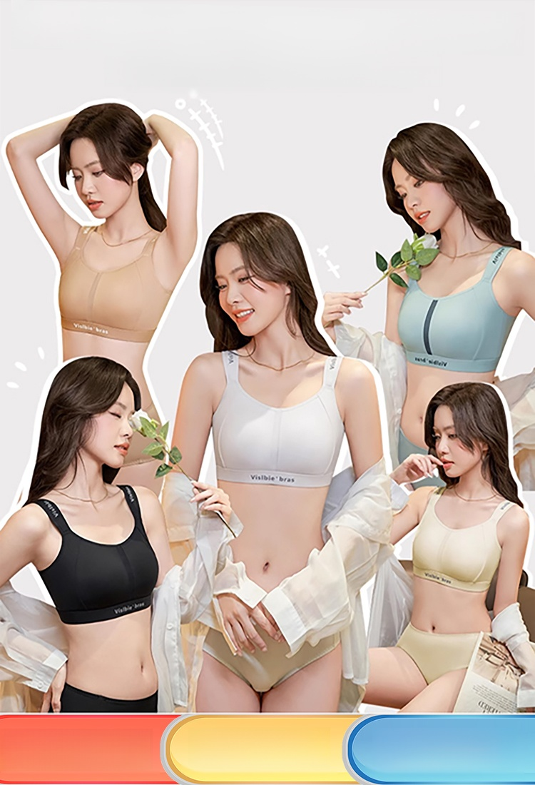 【สำหรับหน้าอกใหญ่】สปอร์ตบราช่วยลดแรงกระแทกและทำให้ดูผอมลง ด้านข้างสูงขึ้น เก็บเนื้อข้างทันที
