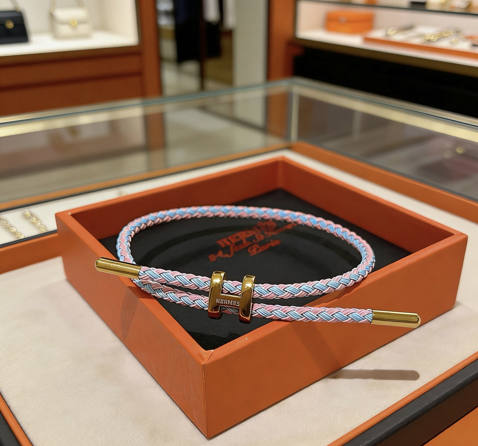 エルメス「Hermès」エルメス グレナン ブレスレット / ラザーロープ