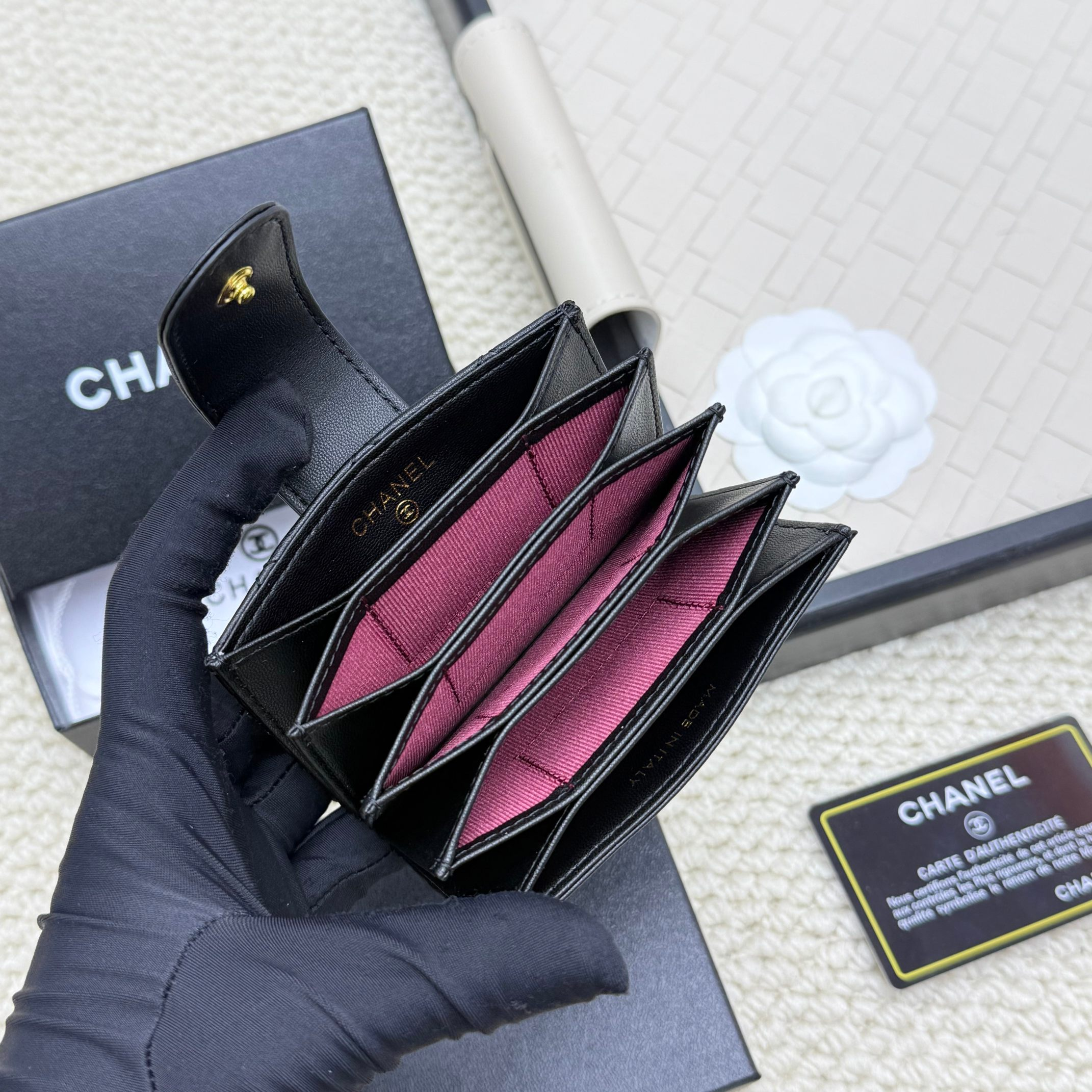 シャネル「Chanel」シャネル アコーディオンカードケース / カードホルダー