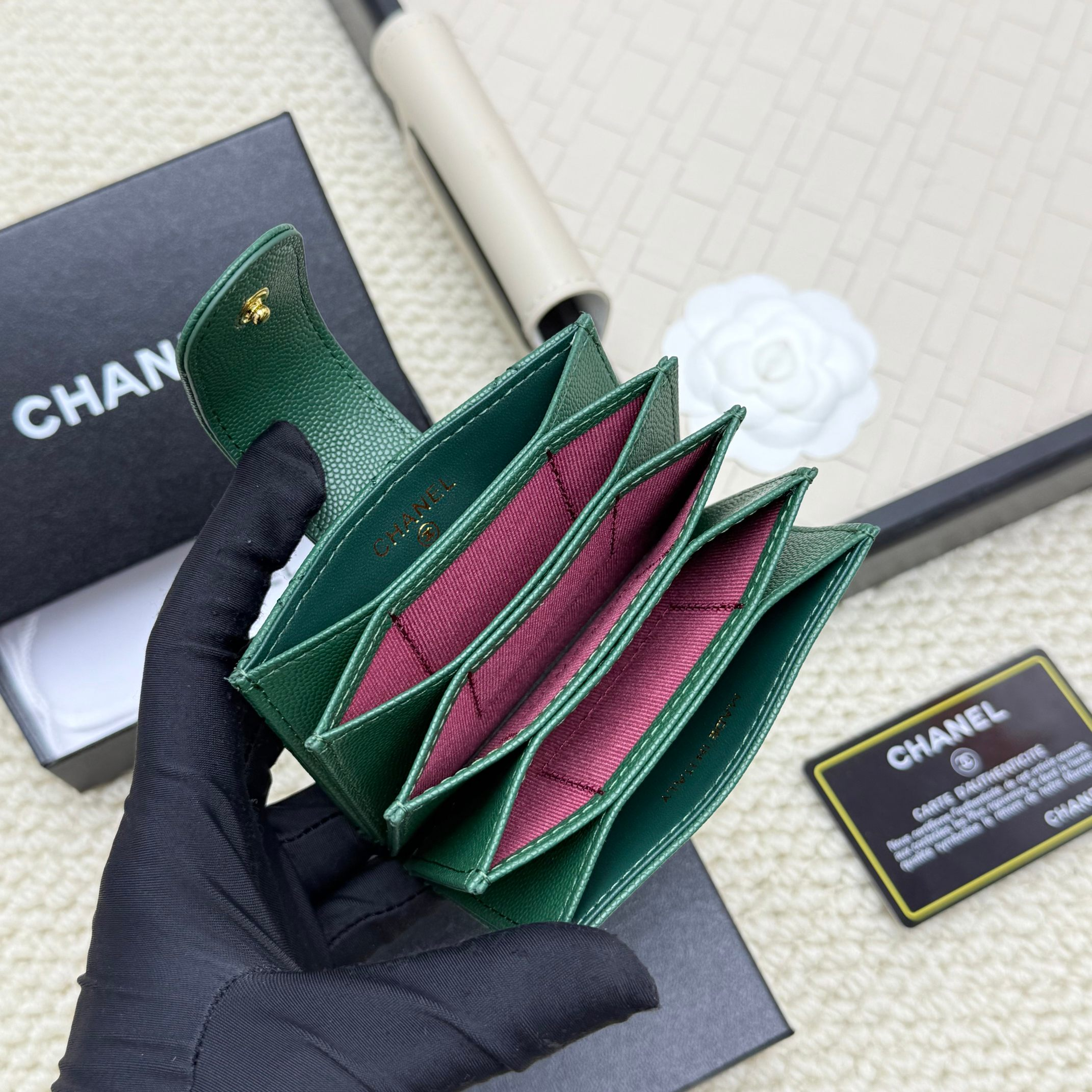 シャネル「Chanel」シャネル アコーディオンカードケース / カードホルダー