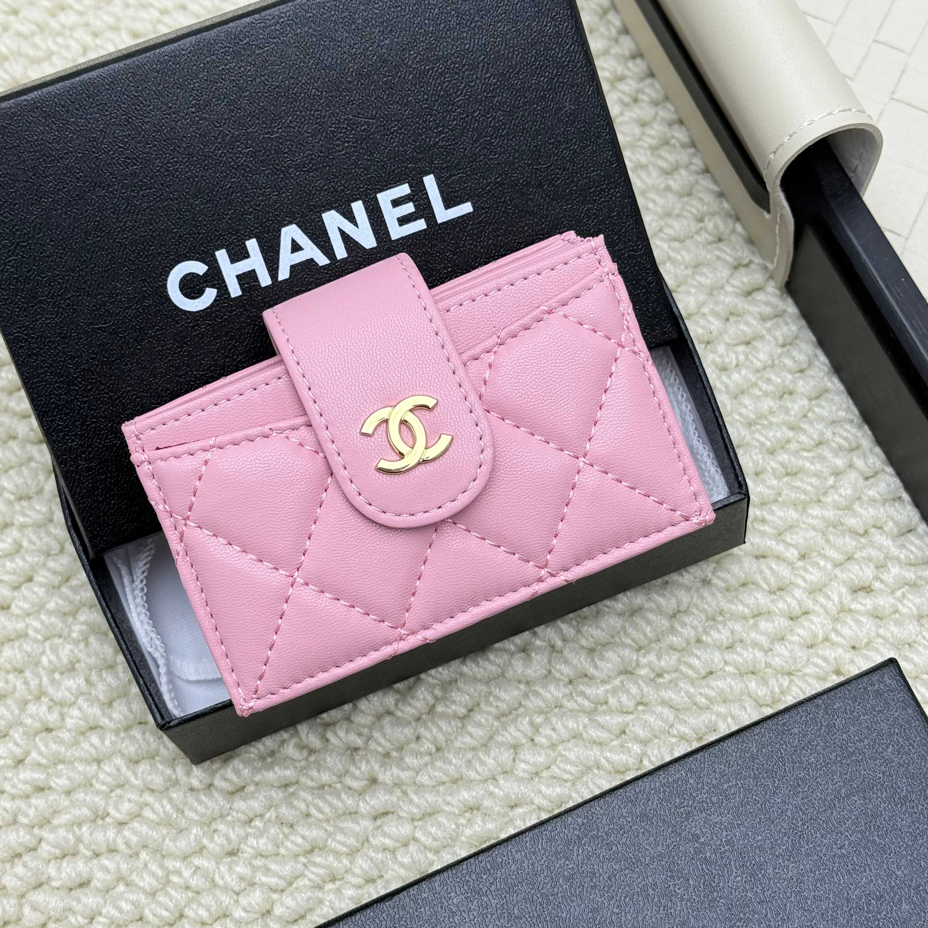 シャネル「Chanel」シャネル アコーディオンカードケース / カードホルダー