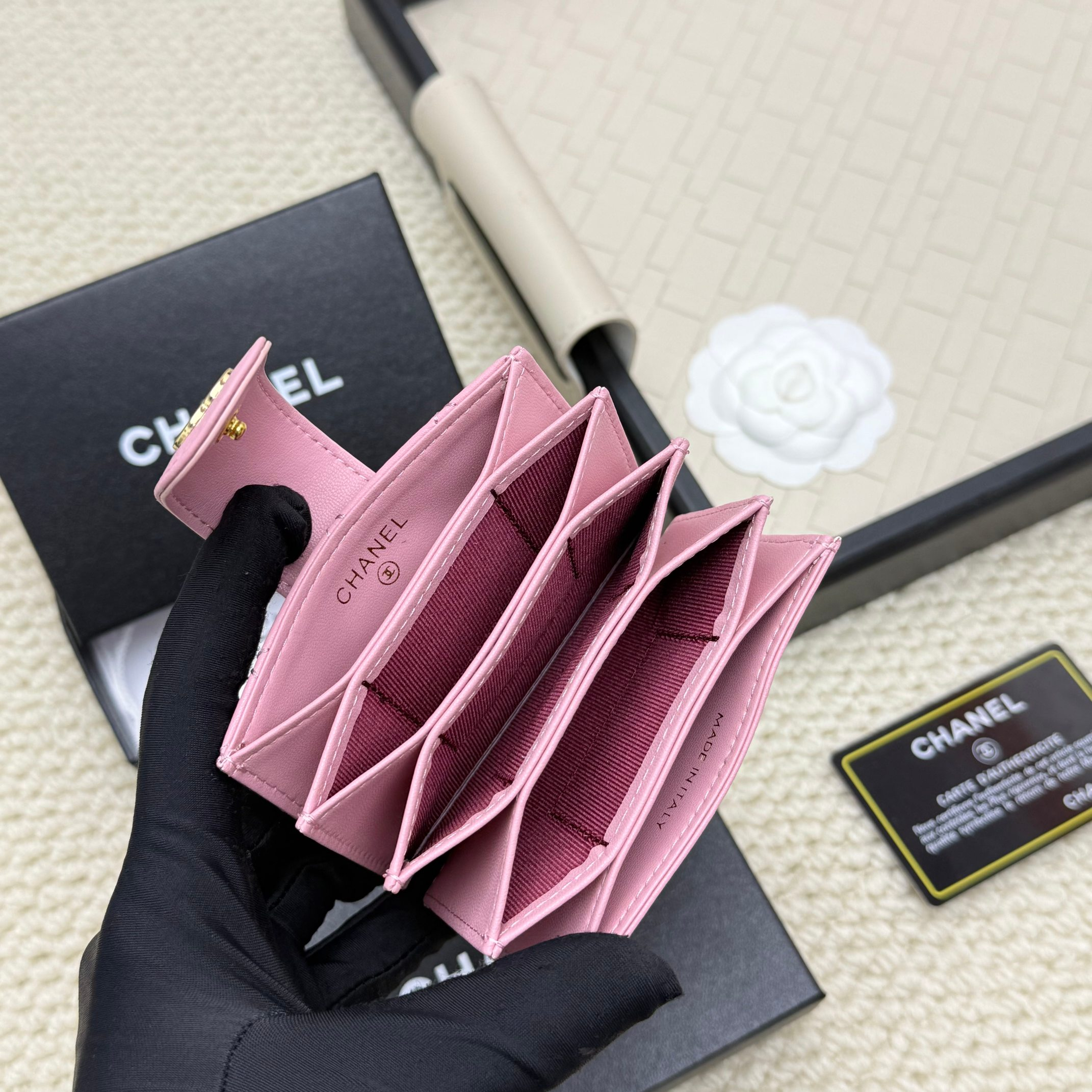 シャネル「Chanel」シャネル アコーディオンカードケース / カードホルダー