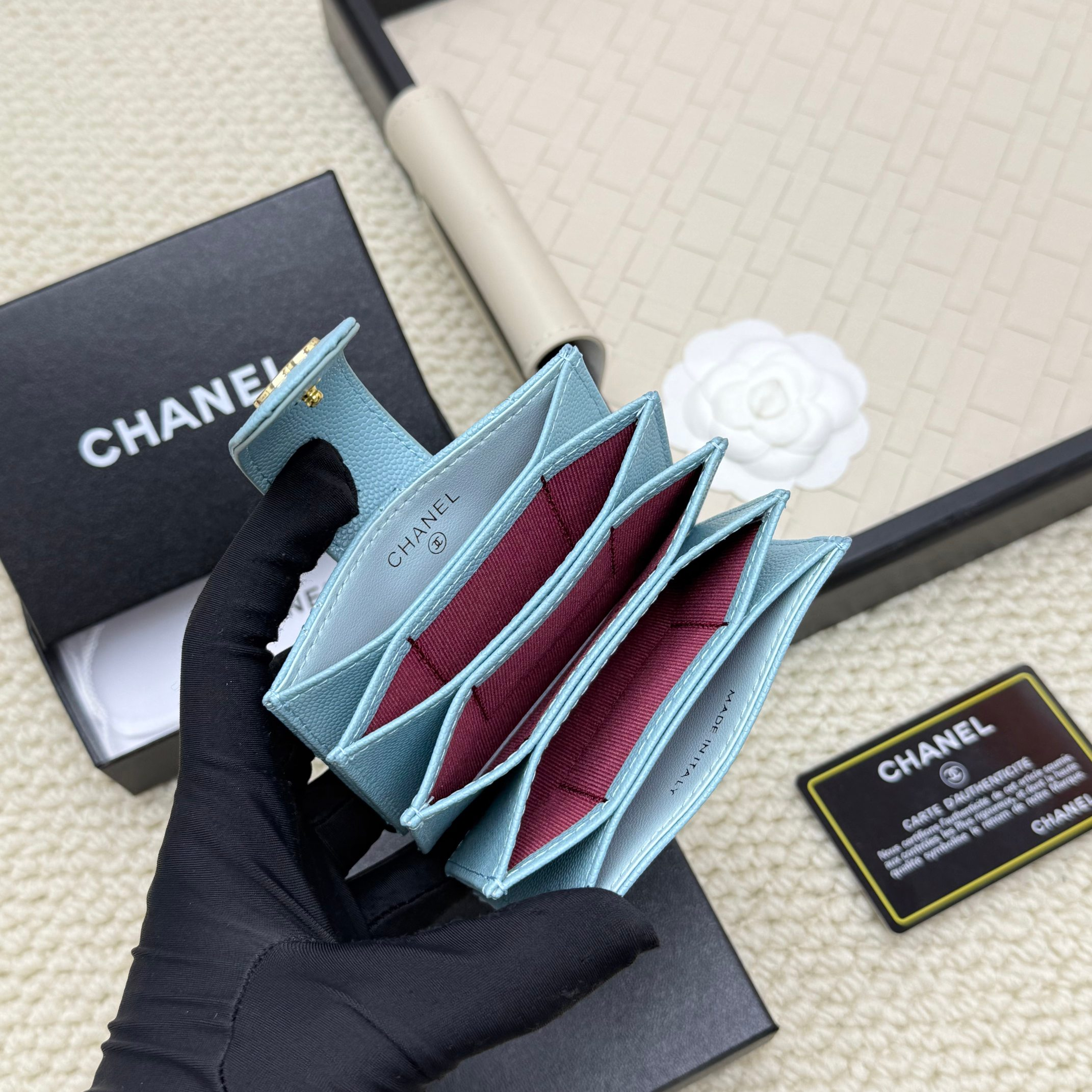シャネル「Chanel」シャネル アコーディオンカードケース / カードホルダー