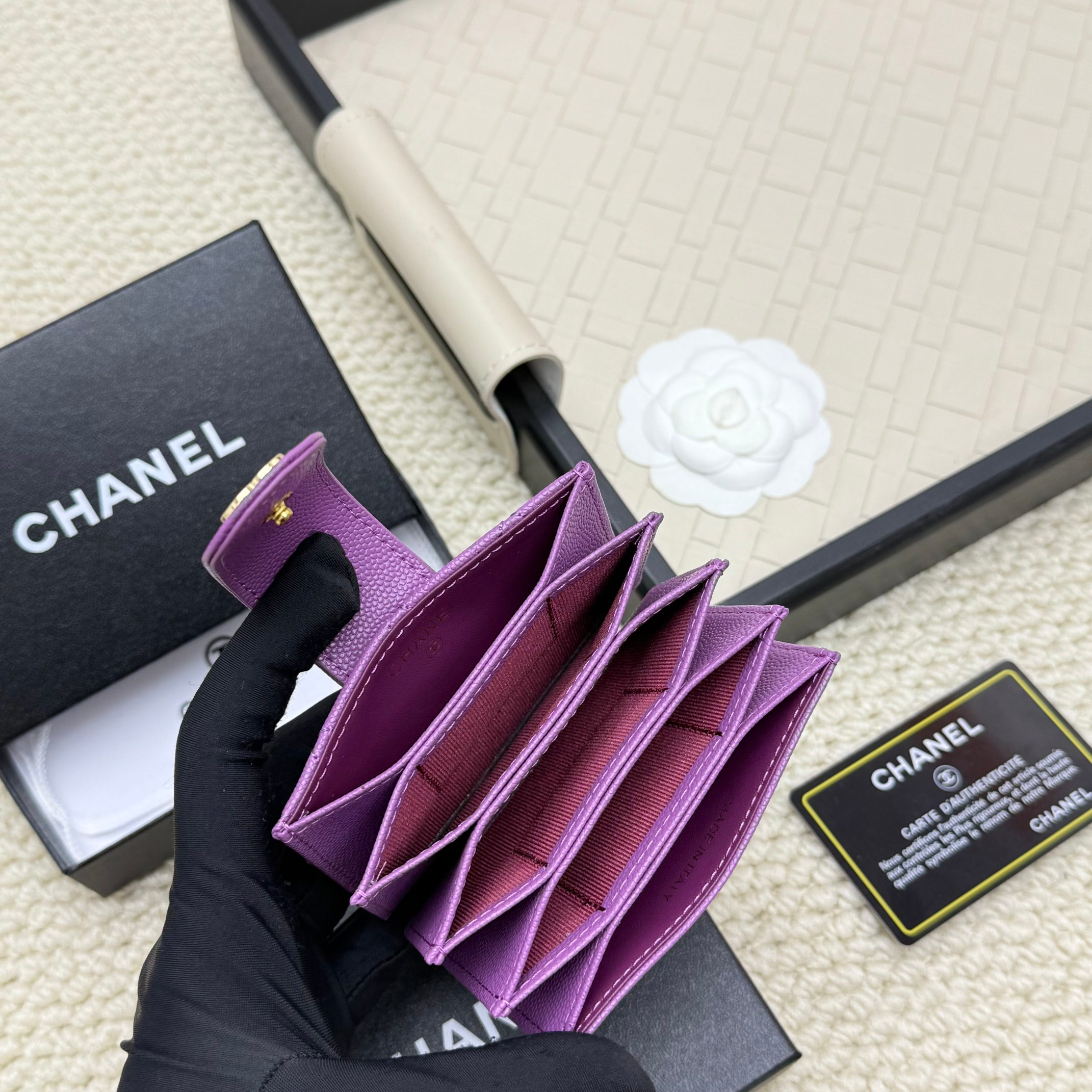 シャネル「Chanel」シャネル アコーディオンカードケース / カードホルダー