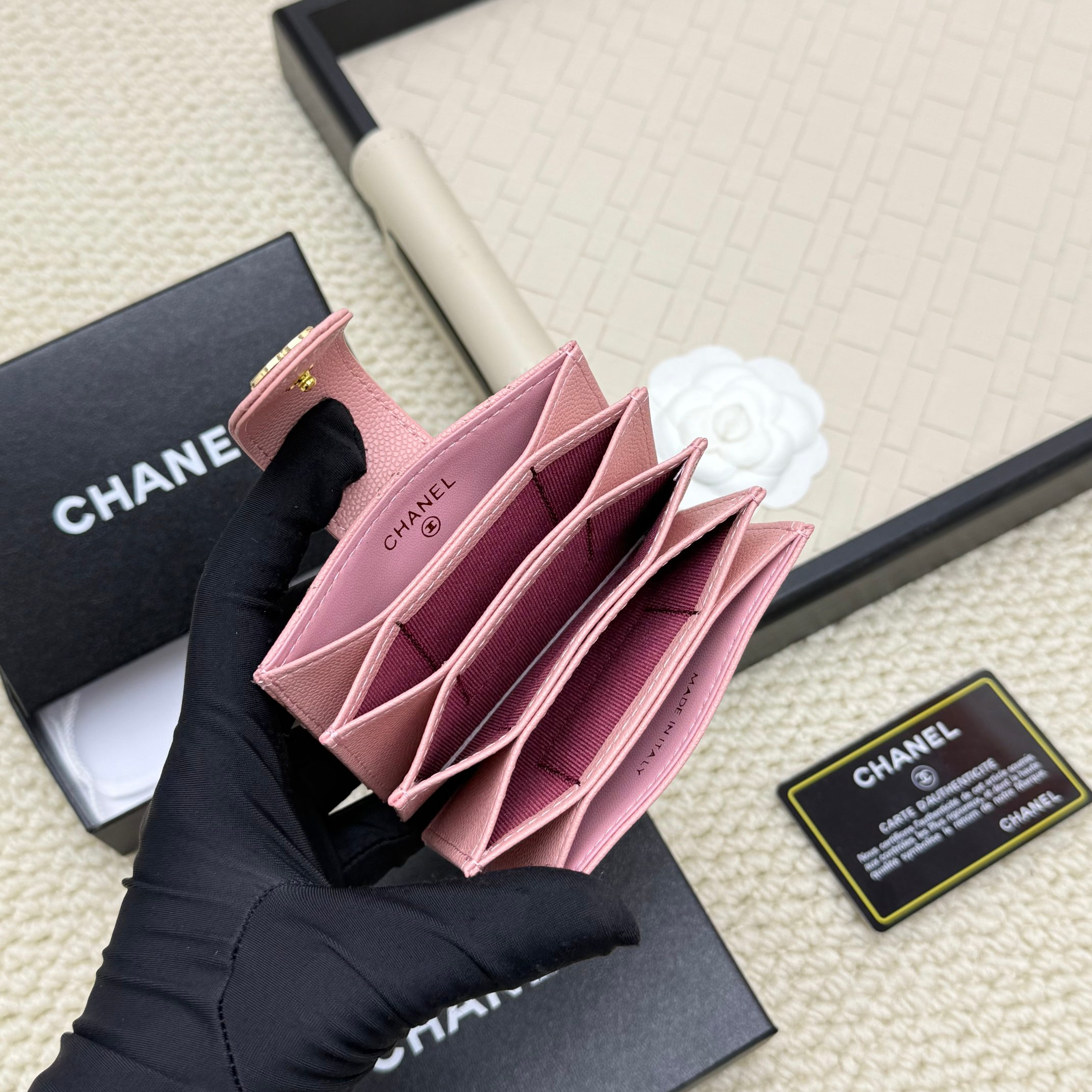 シャネル「Chanel」シャネル アコーディオンカードケース / カードホルダー