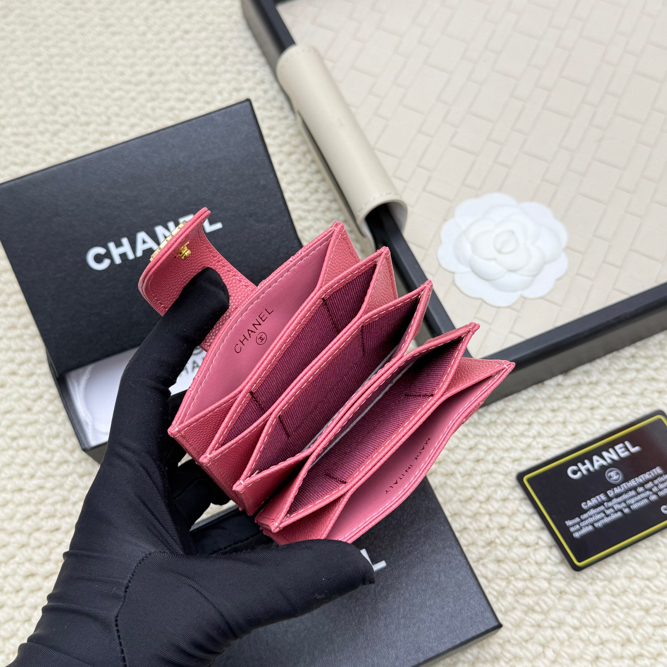 シャネル「Chanel」シャネル アコーディオンカードケース / カードホルダー