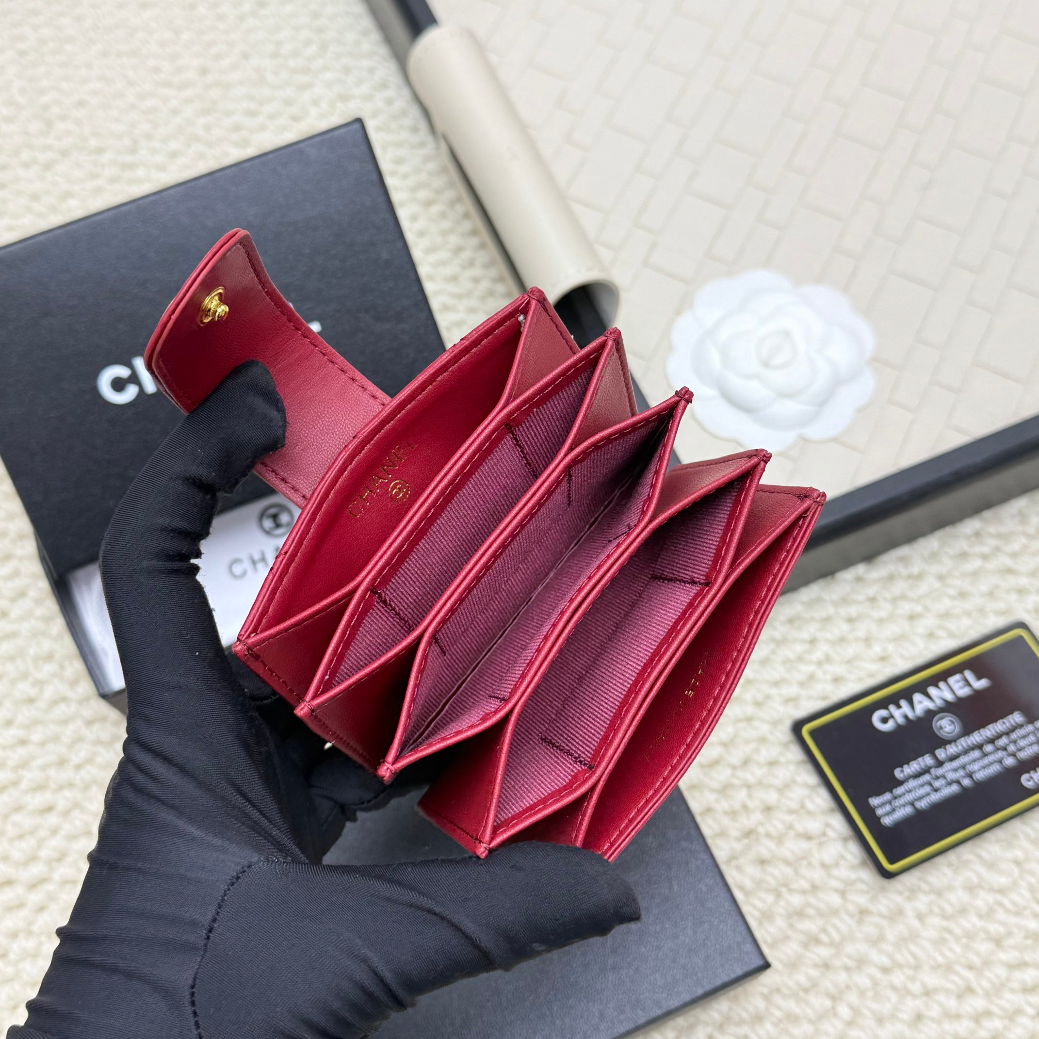 シャネル「Chanel」シャネル アコーディオンカードケース / カードホルダー