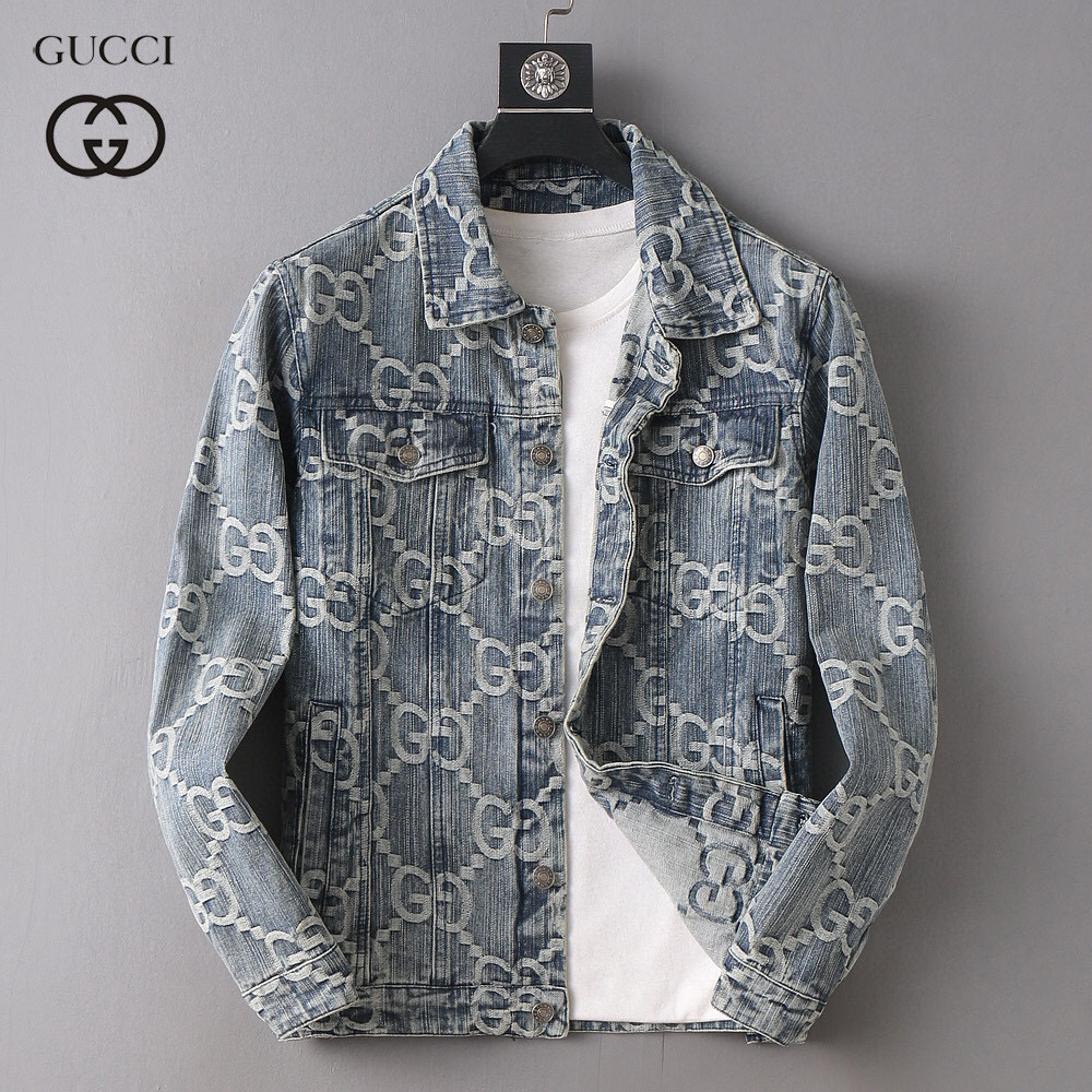 グッチ「Gucci 」秋冬新作メンズラペルデニムジャケット