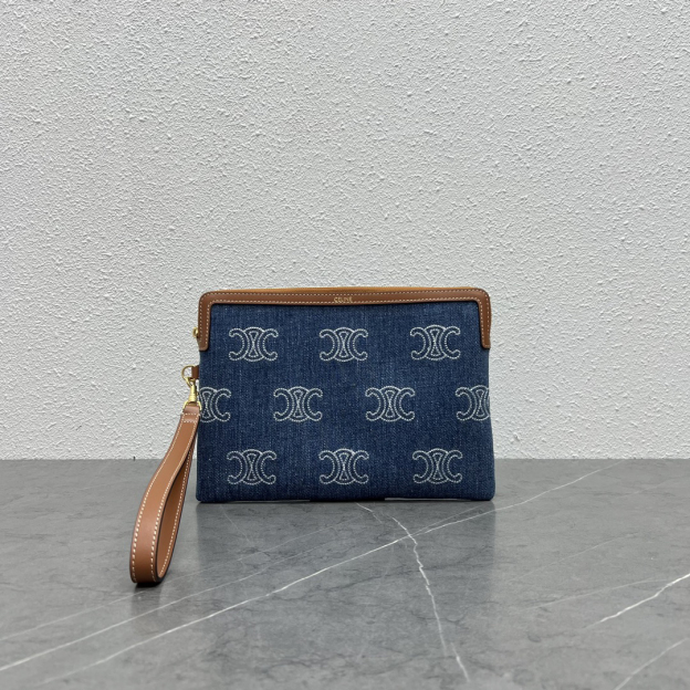 セリーヌ「Celine」CLASSIC FLAP レザー クラッチバッグ