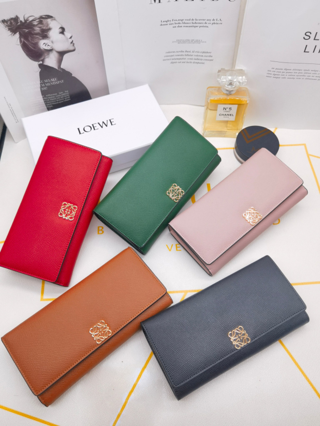 ロエベ「LOEWE」アナグラム コンティネンタル ウォレット 5色-isetant