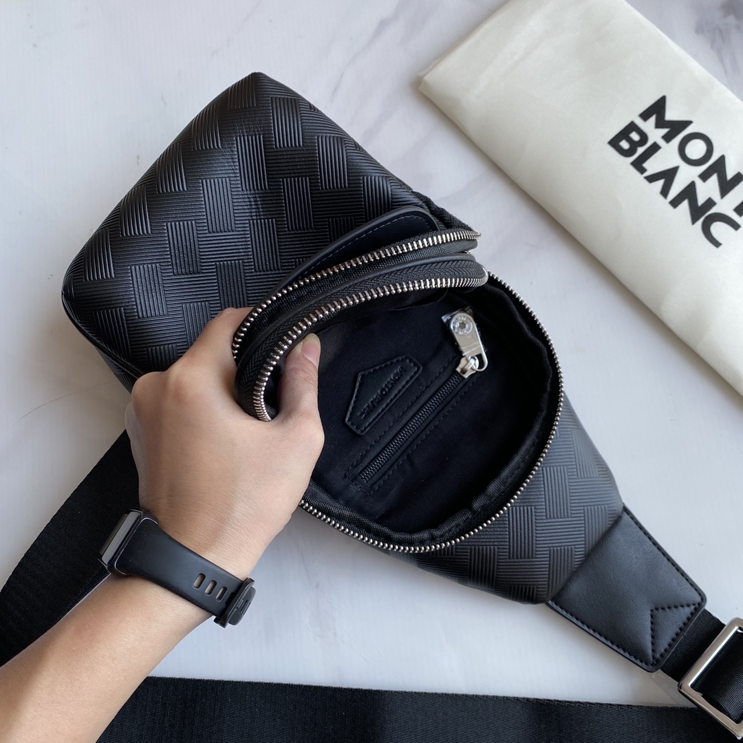 モンブラン 「Montblanc」メンズレザーチェストバッグ / ショルダーバッグ
