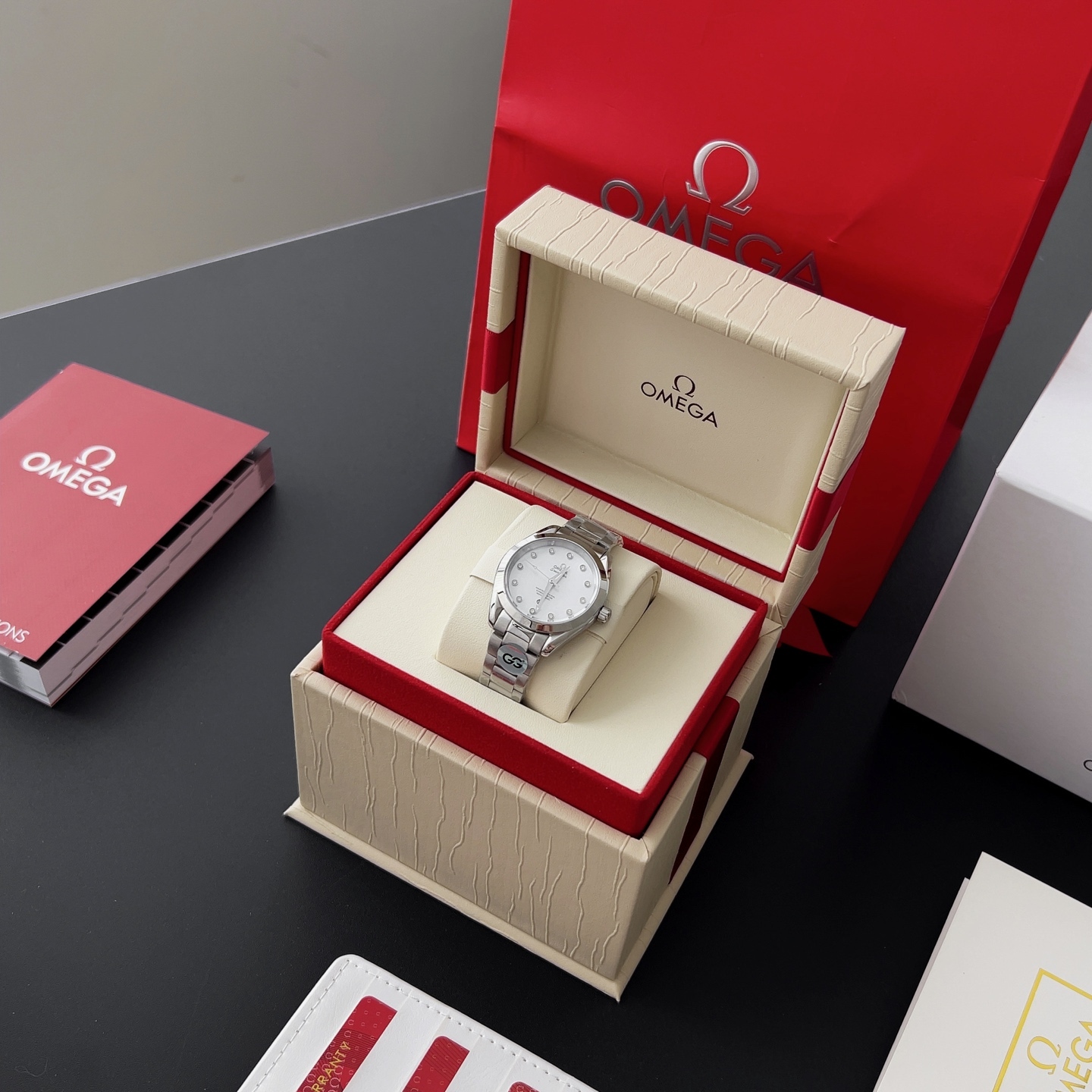 オメガ「Omega」アクアテラ 34mm マスタークロノメーター