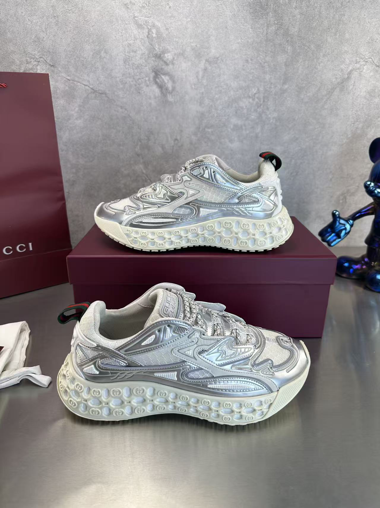 グッチ「Gucci」グッチ cub3d スニーカー / メンズレザースニーカー