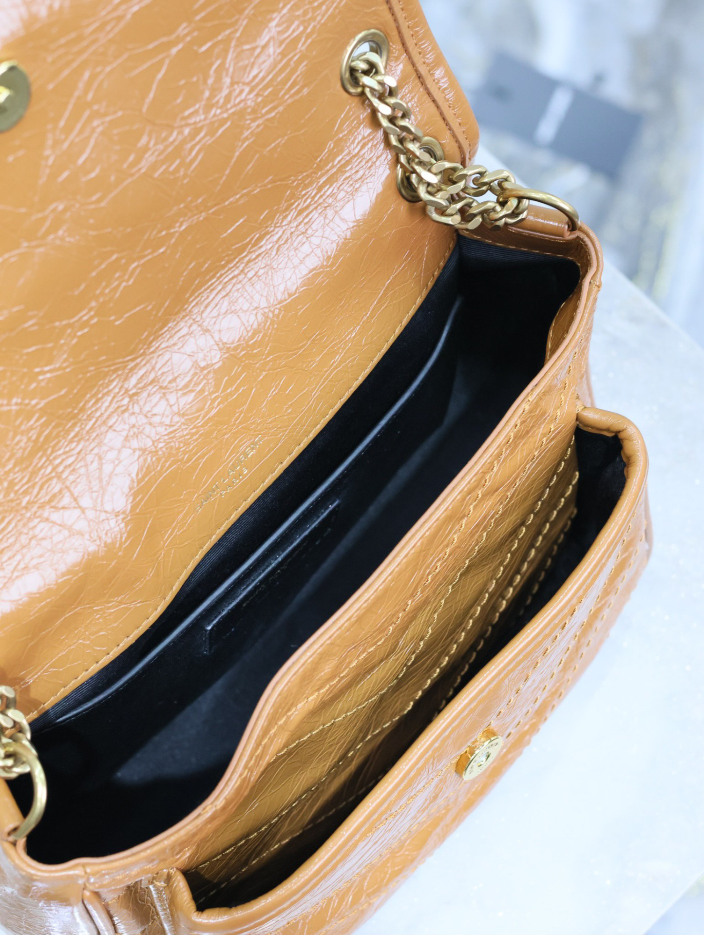 2026サンローラン「SAINT LAURENT NIKI チェーンショルダーバッグ（スモールサイズ）