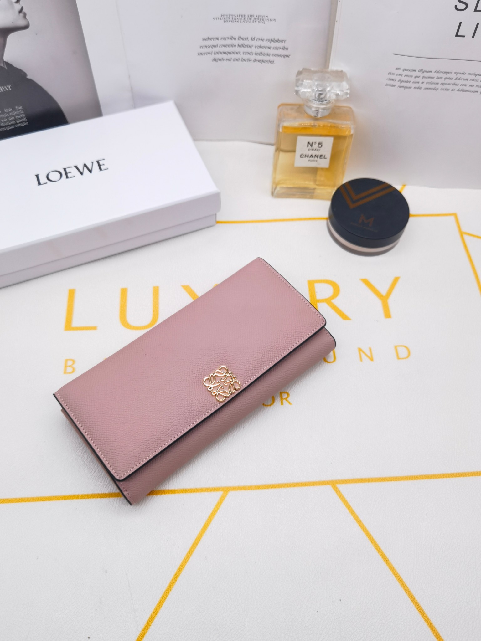 ロエベ「LOEWE」アナグラム コンティネンタル ウォレット 5色-isetant
