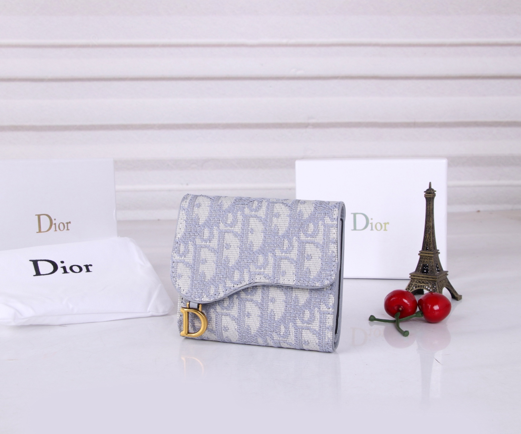 ディオール「Dior」Oblique 帆布ショートウォレット 限定デザイン-isetant