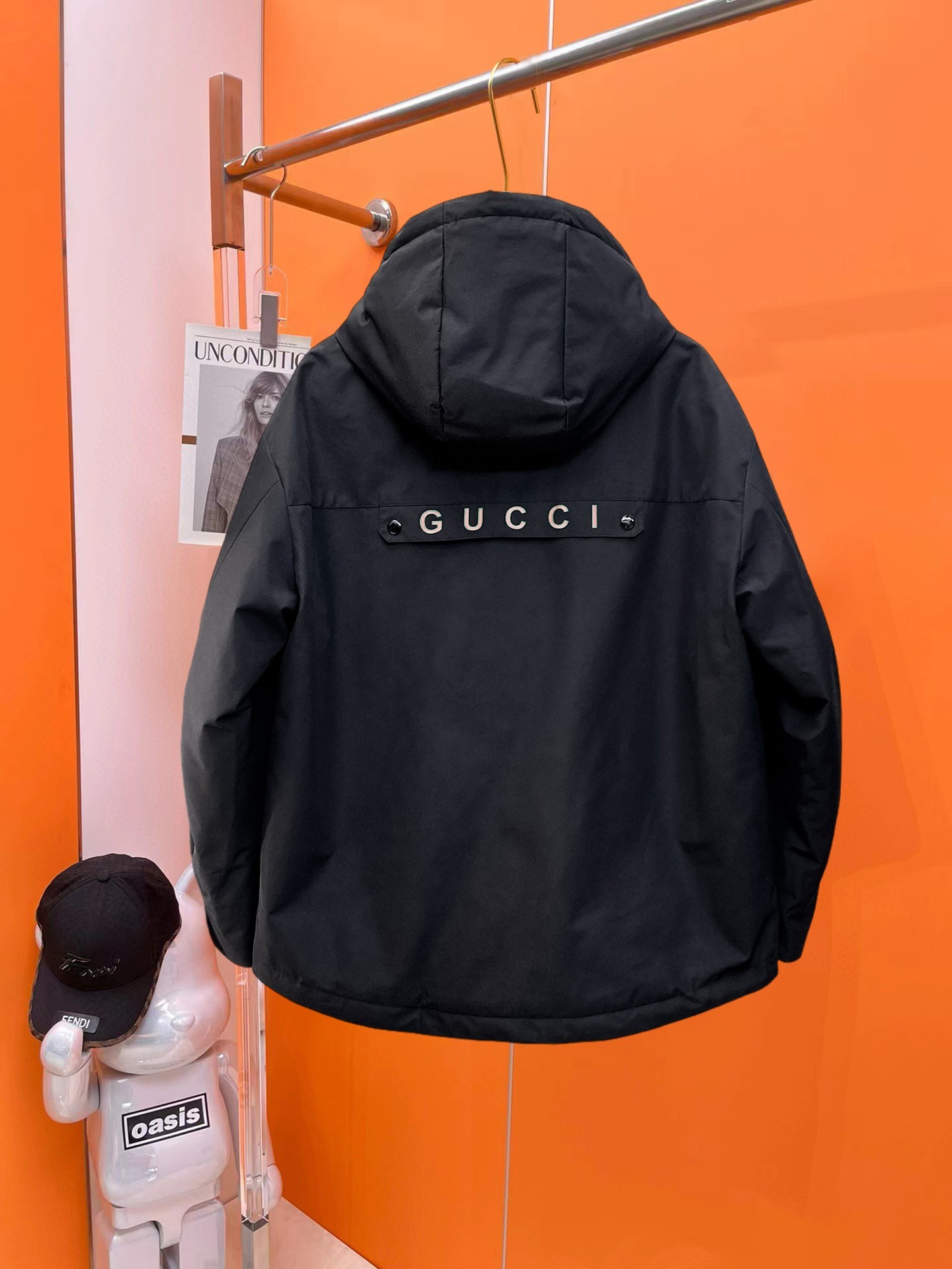 グッチ「Gucci」秋冬ラペル付きダウンジャケット