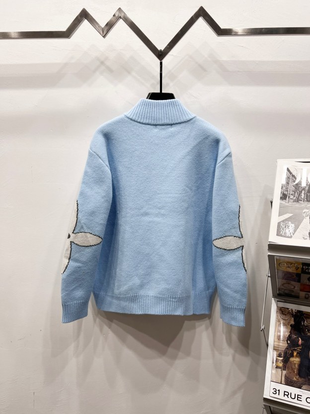 ルイ・ヴィトン「Louis Vuitton」クラシックジャージー編みウールプルオーバータートルネックセーター