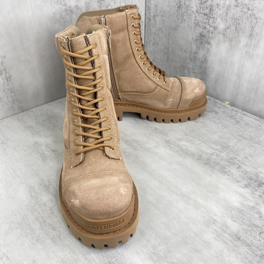 バレンシアガ「Balenciaga」バレンシアガ ストンパー ジップドブーティ / レザーブーツ