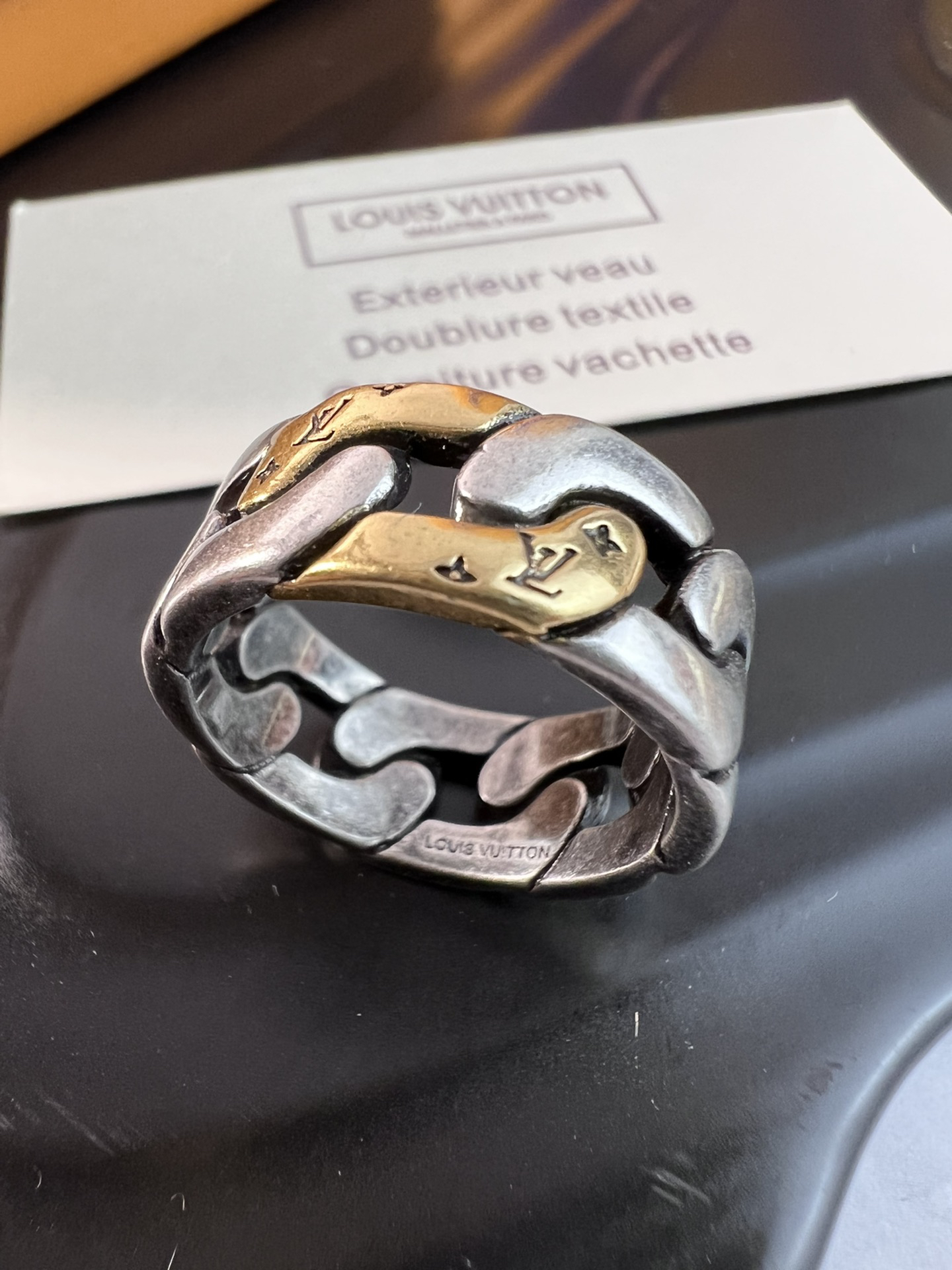 ルイ・ヴィトン「Louis Vuitton」Mosaic Thin リング