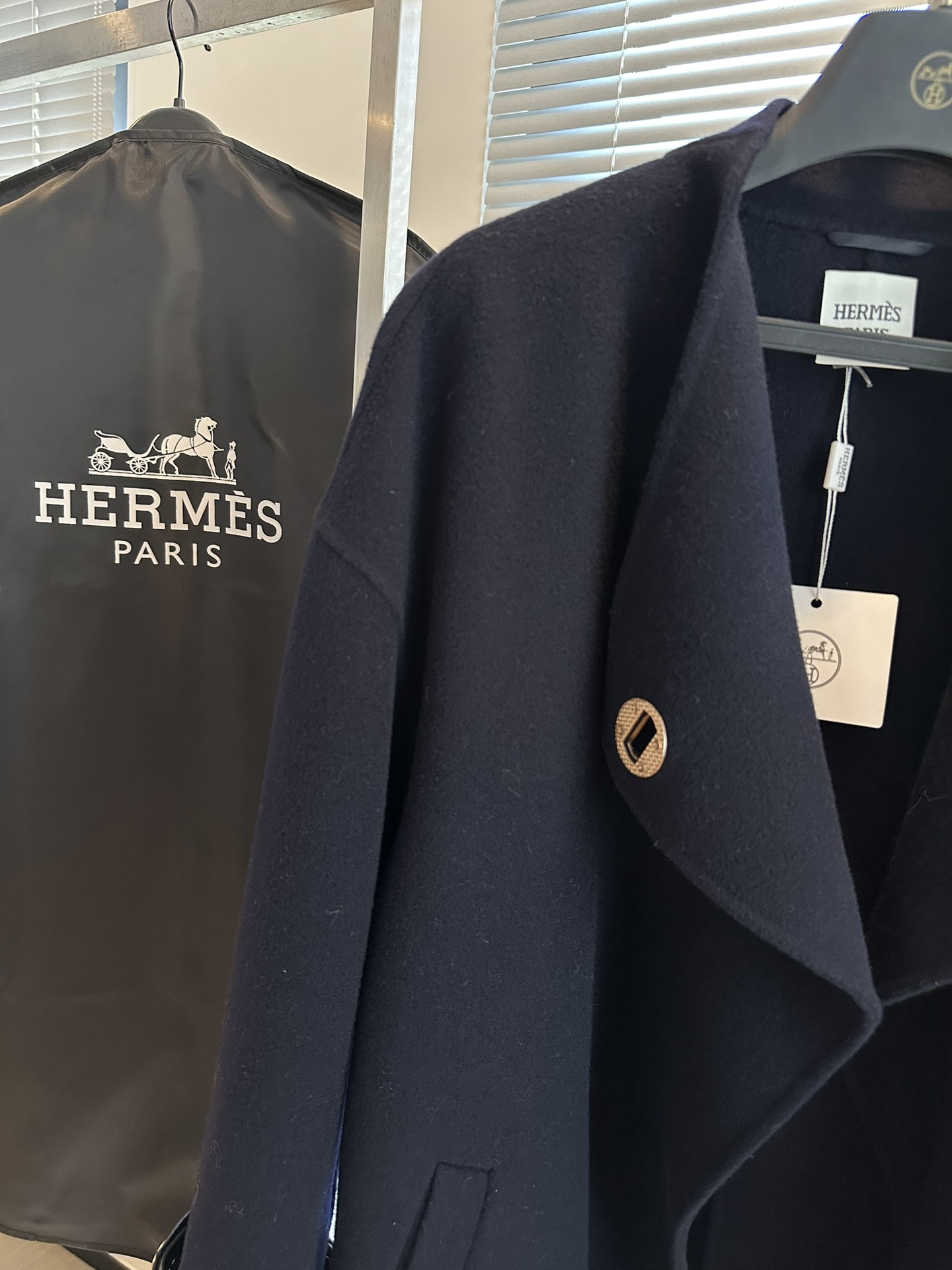 エルメス「Hermès」ラグジュアリーカシミアコート