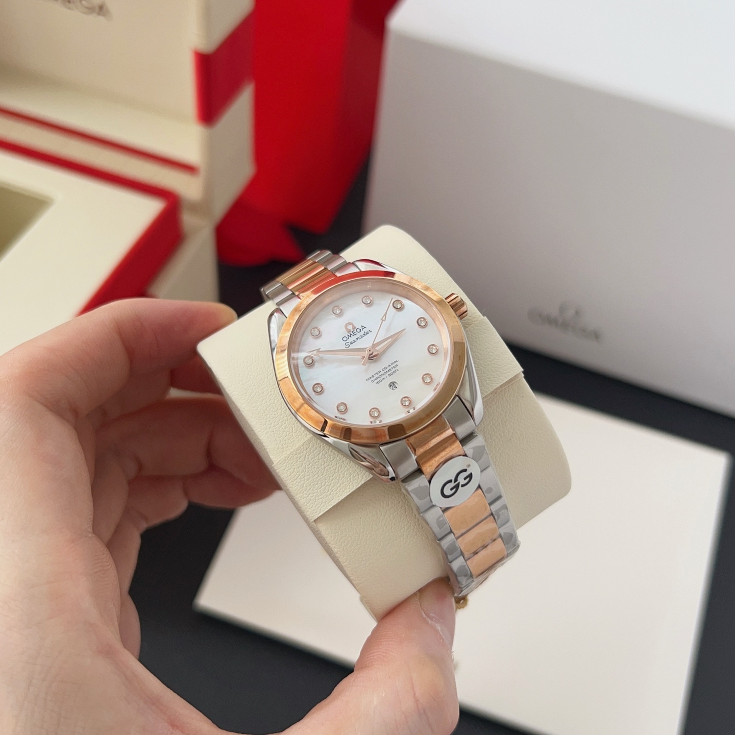 オメガ「Omega」アクアテラ 34mm マスタークロノメーター