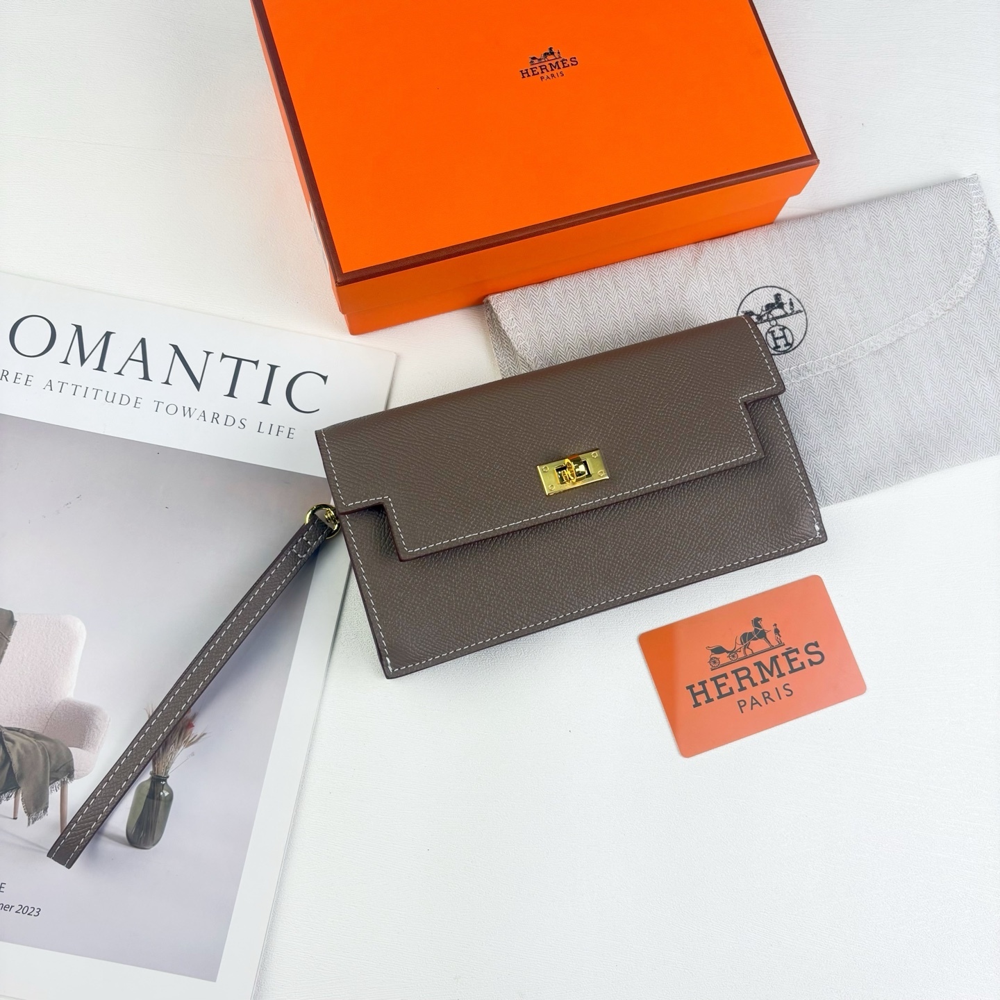 エルメス「Hermès」Kelly ポケット長財布 10色