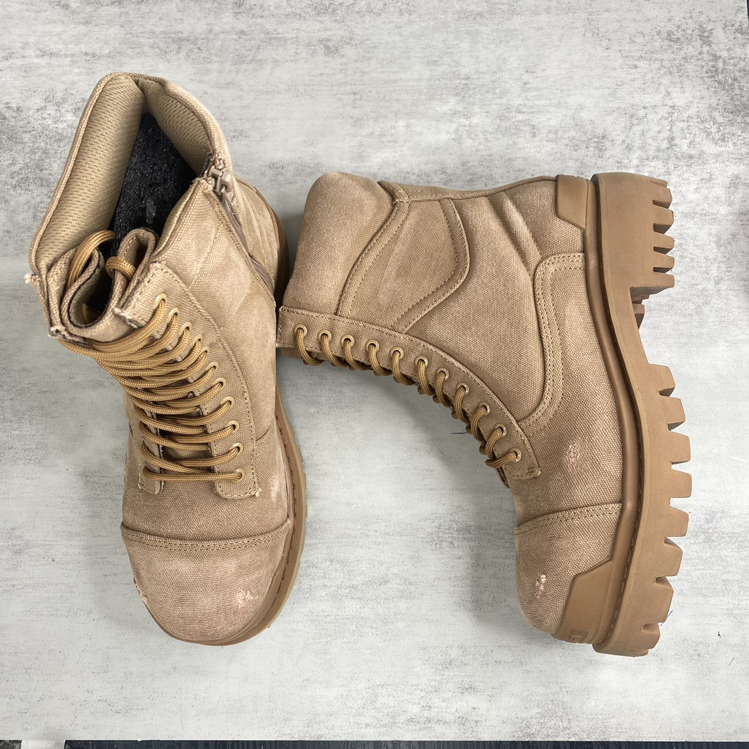 バレンシアガ「Balenciaga」バレンシアガ ストンパー ジップドブーティ / レザーブーツ