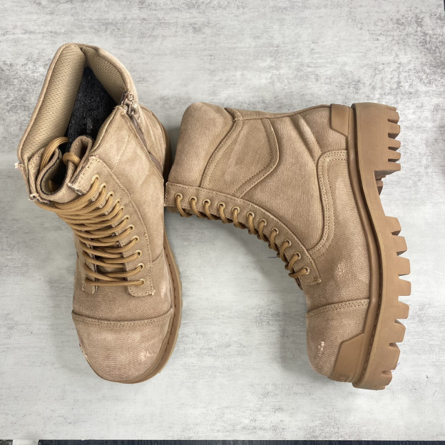 バレンシアガ「Balenciaga」バレンシアガ ストンパー ジップドブーティ / レザーブーツ