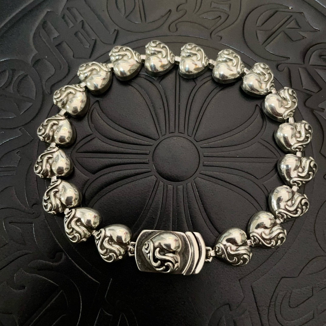 クロムハーツ「Chrome Hearts」ブレスレット - ヴィンテージ＆ロックテイスト ペア用