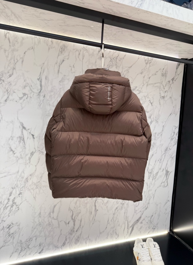 バーバリー「Burberry」秋冬ファッションフード付きダウンジャケット