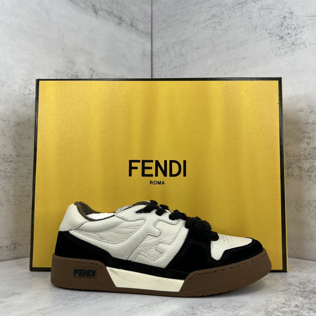 フェンディ「Fendi」フェンディ マッチ スニーカー / ユニセックスレザースニーカー