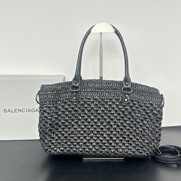 バレンシアガ「Balenciaga」バレンシアガ ル・シティ バスケット / ラフィアトートバッグ