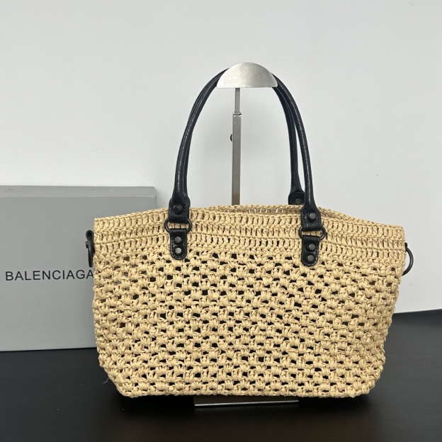 バレンシアガ「Balenciaga」バレンシアガ ル・シティ バスケット / ラフィアトートバッグ