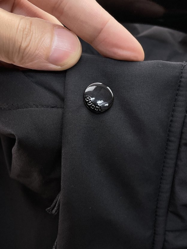 グッチ「Gucci」秋冬ラペル付きダウンジャケット