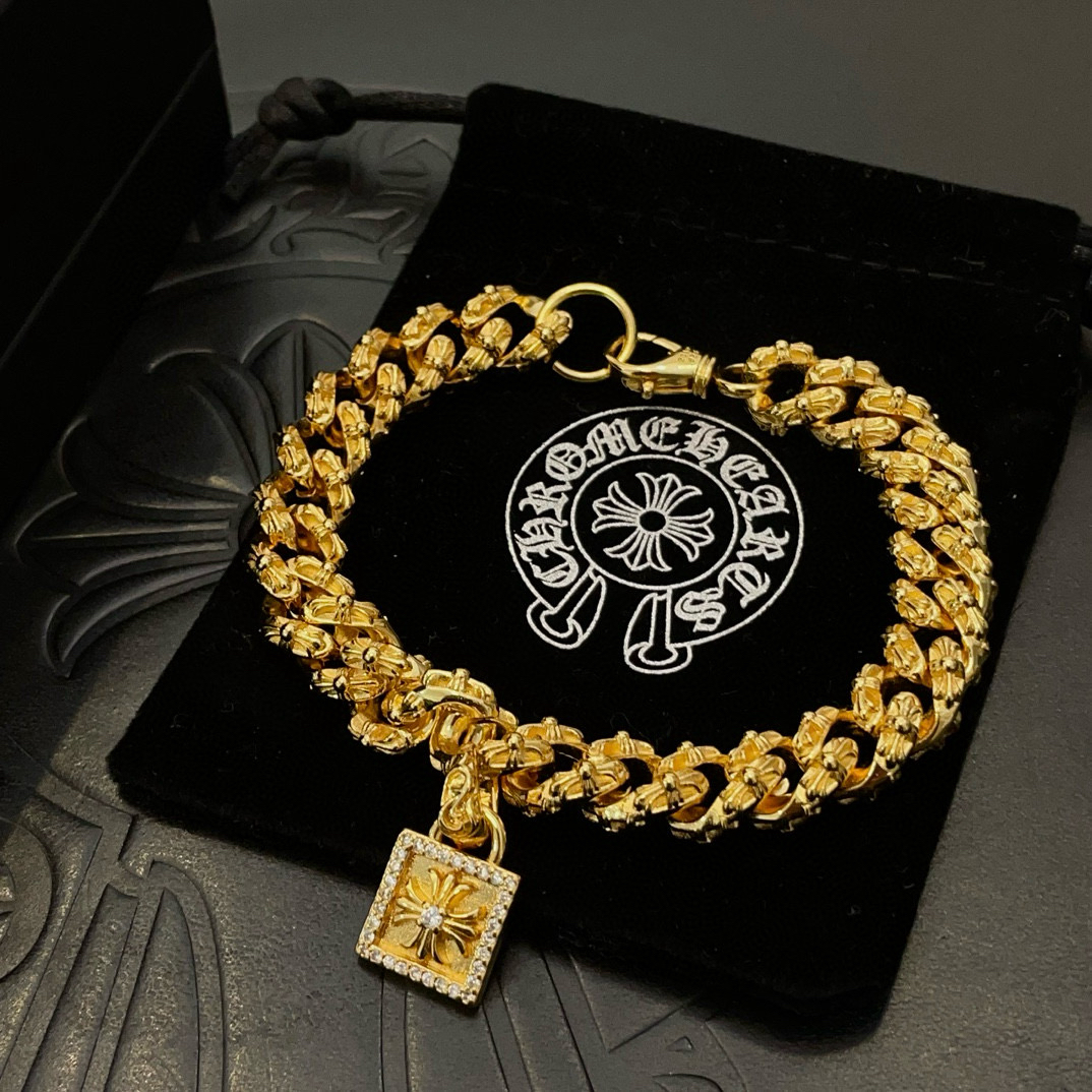 クロムハーツ「Chrome Hearts」ブレスレット - ヴィンテージ＆ロックテイスト ペア用
