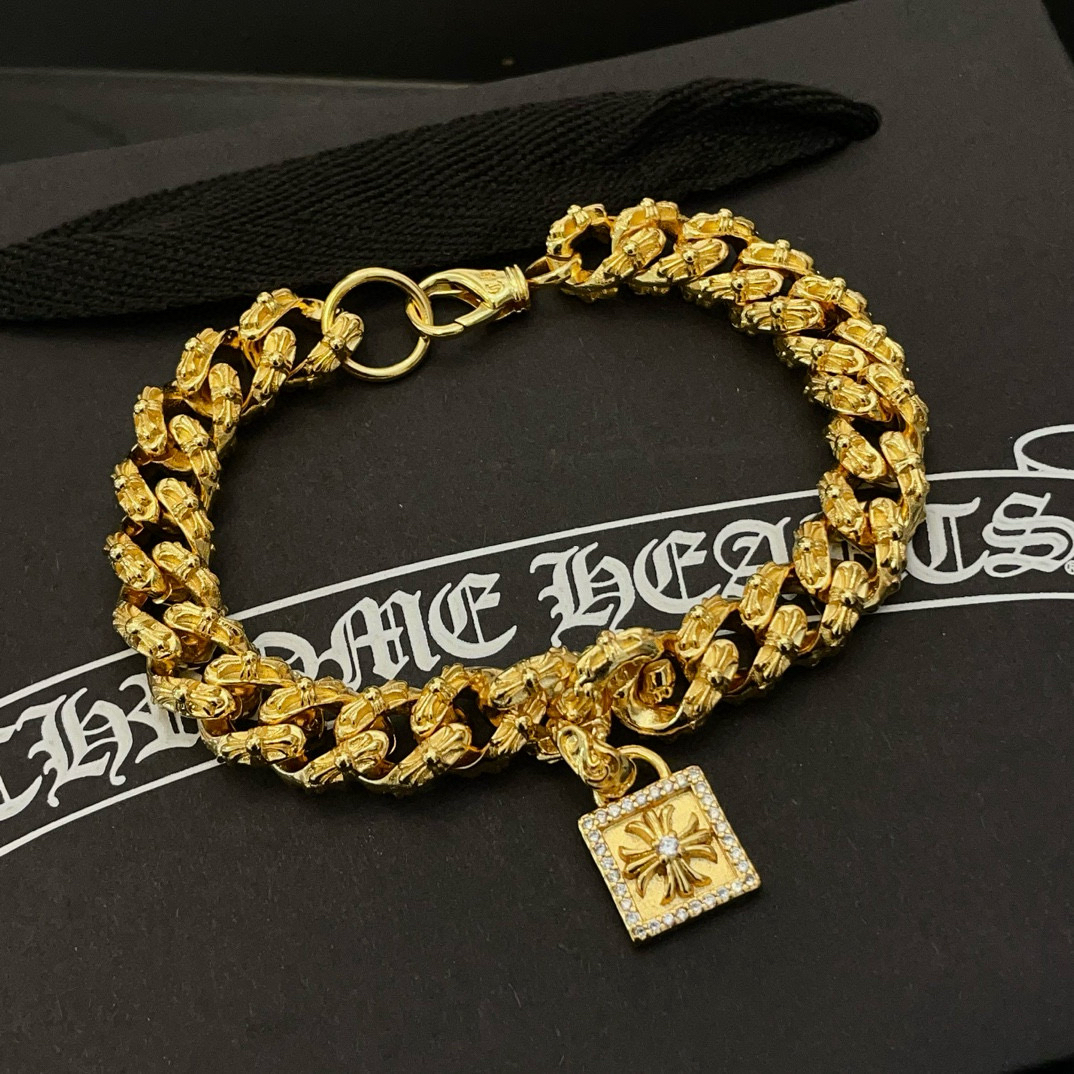 クロムハーツ「Chrome Hearts」ブレスレット - ヴィンテージ＆ロックテイスト ペア用