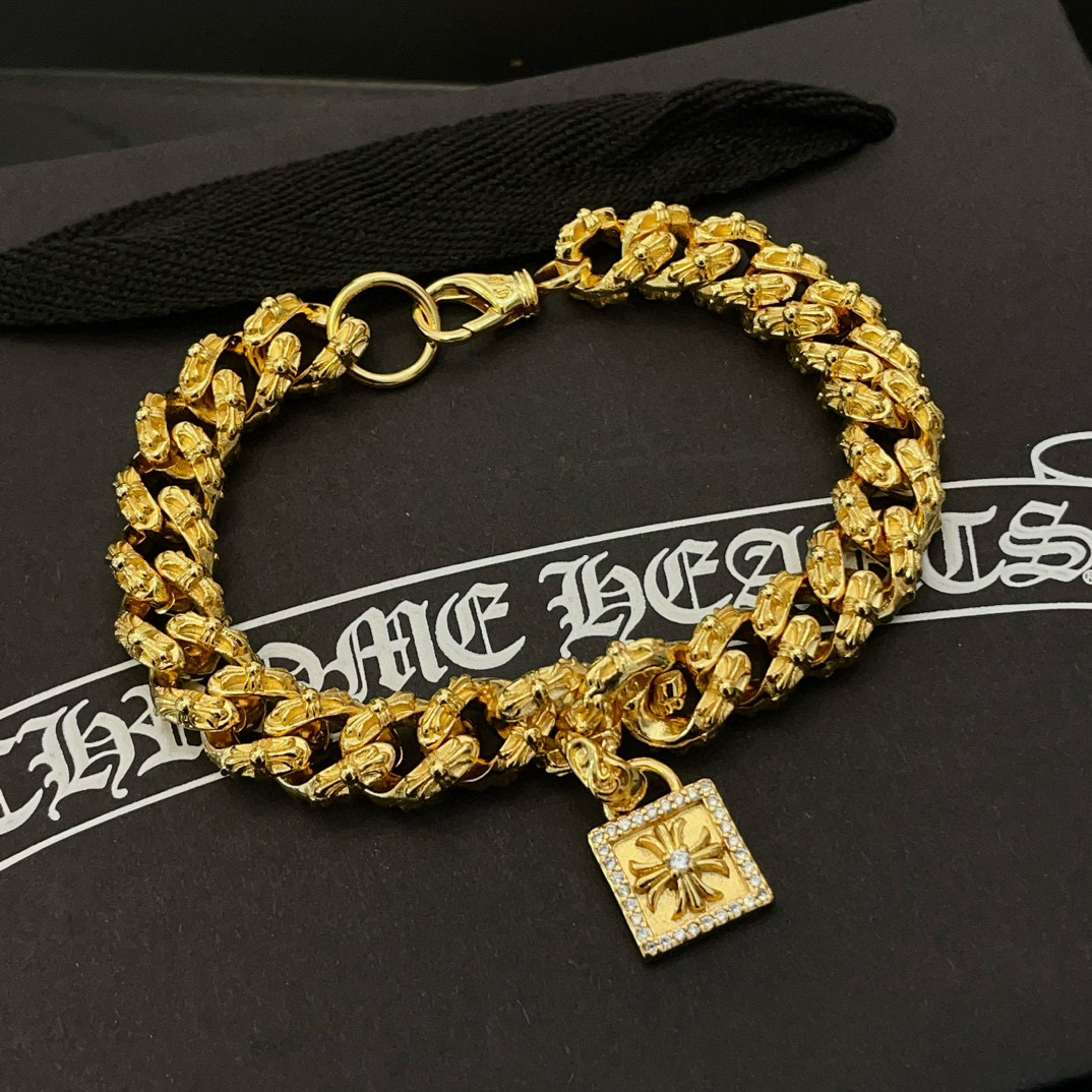 クロムハーツ「Chrome Hearts」ブレスレット - ヴィンテージ＆ロックテイスト ペア用