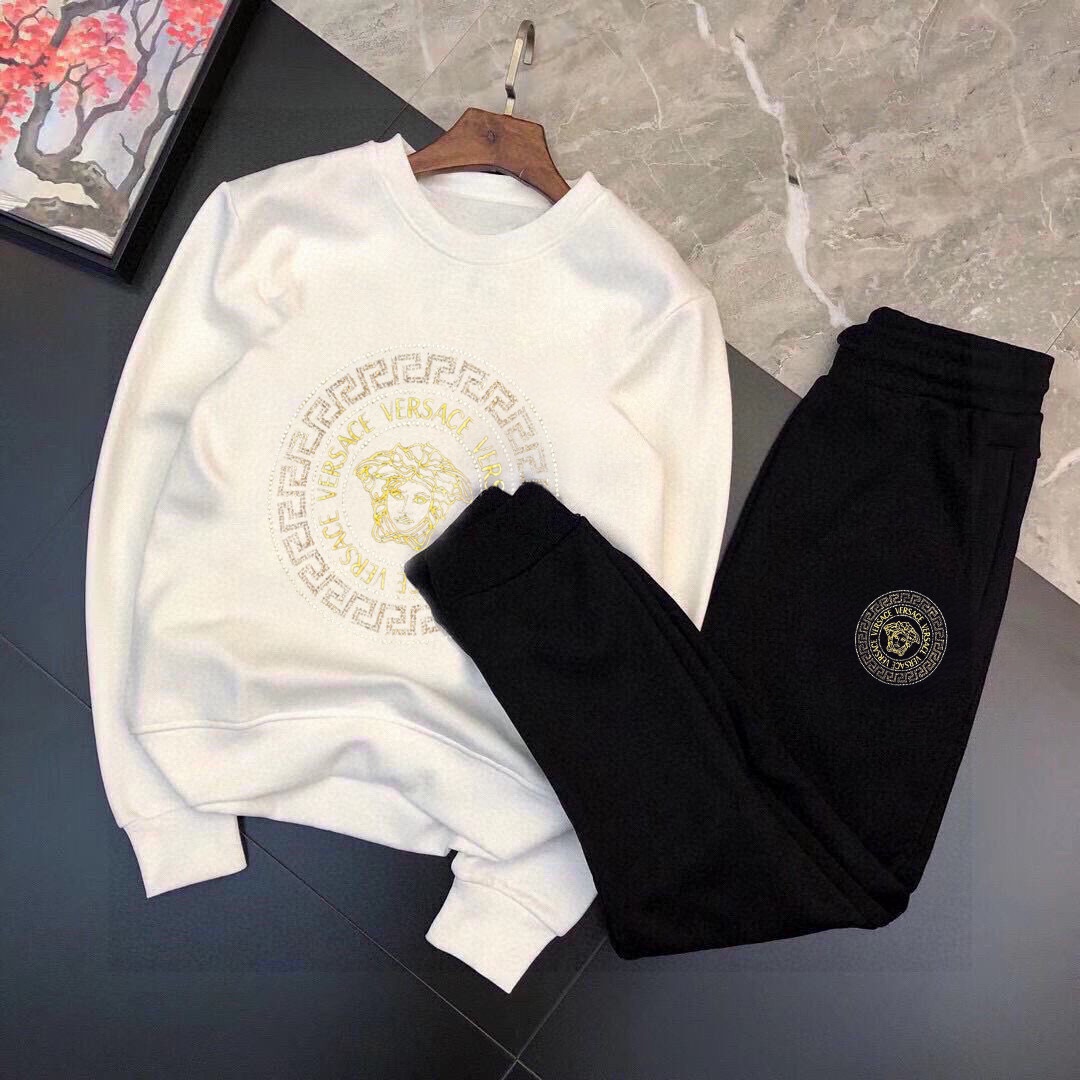ヴェルサーチ「Versace」秋冬 メンズ カジュアルスポーツセット-isetant