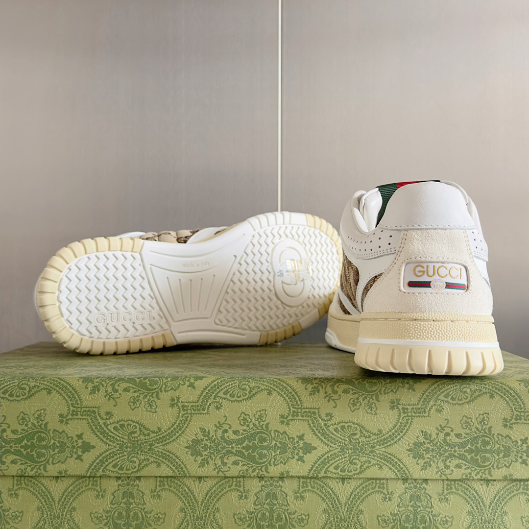 グッチ「Gucci」グッチ バスケット スニーカー / ハイカットレザースニーカー