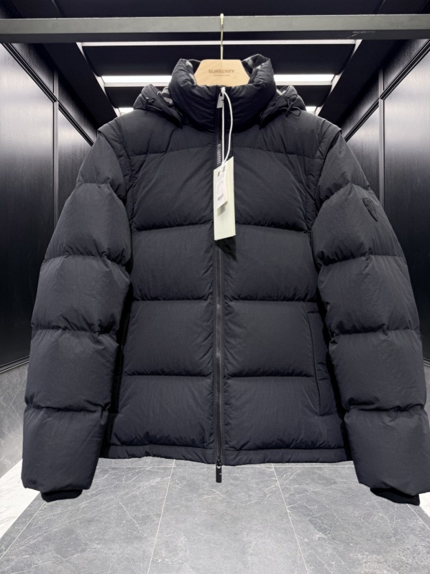 バーバリー「Burberry」秋冬着脱式袖＆フード付きダウンジャケット【超おすすめ】