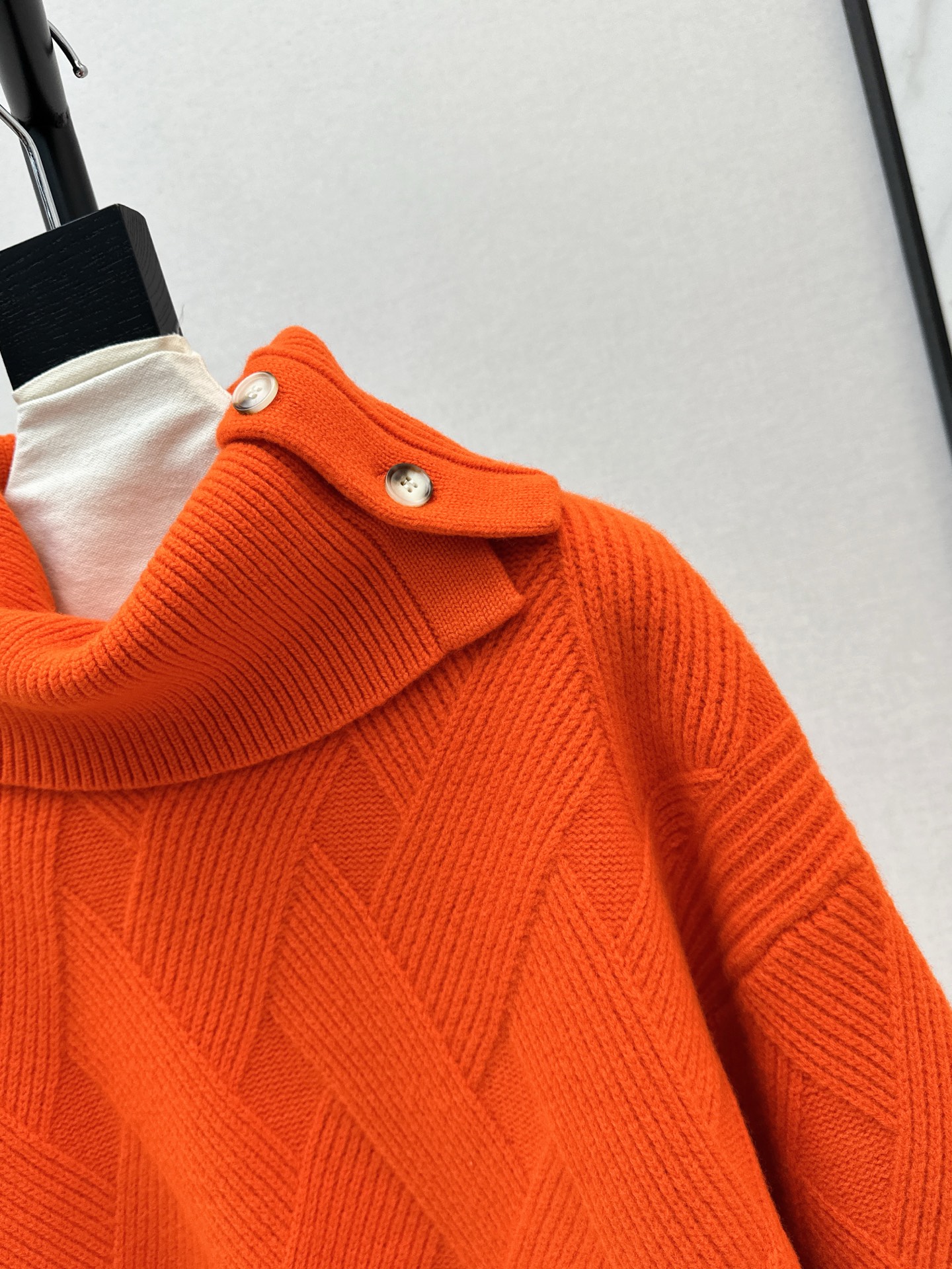 エルメス「Hermès」秋冬立体リブ編み柄ハイネックセーター